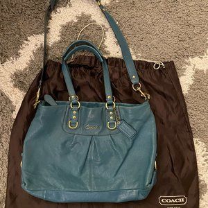 Vintage Coach Ashley Satchel F15513 in Turquoise